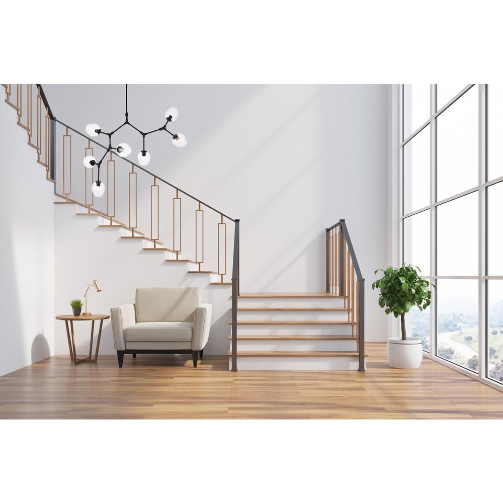 Cavoli 7 lights black chandelier