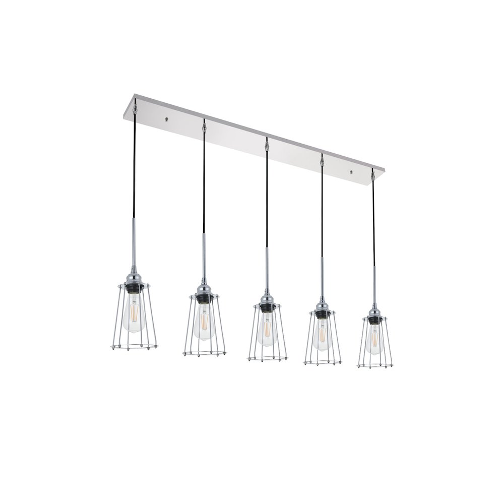 Auspice 5 Light Chrome Pendant