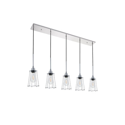 Auspice 5 Light Chrome Pendant