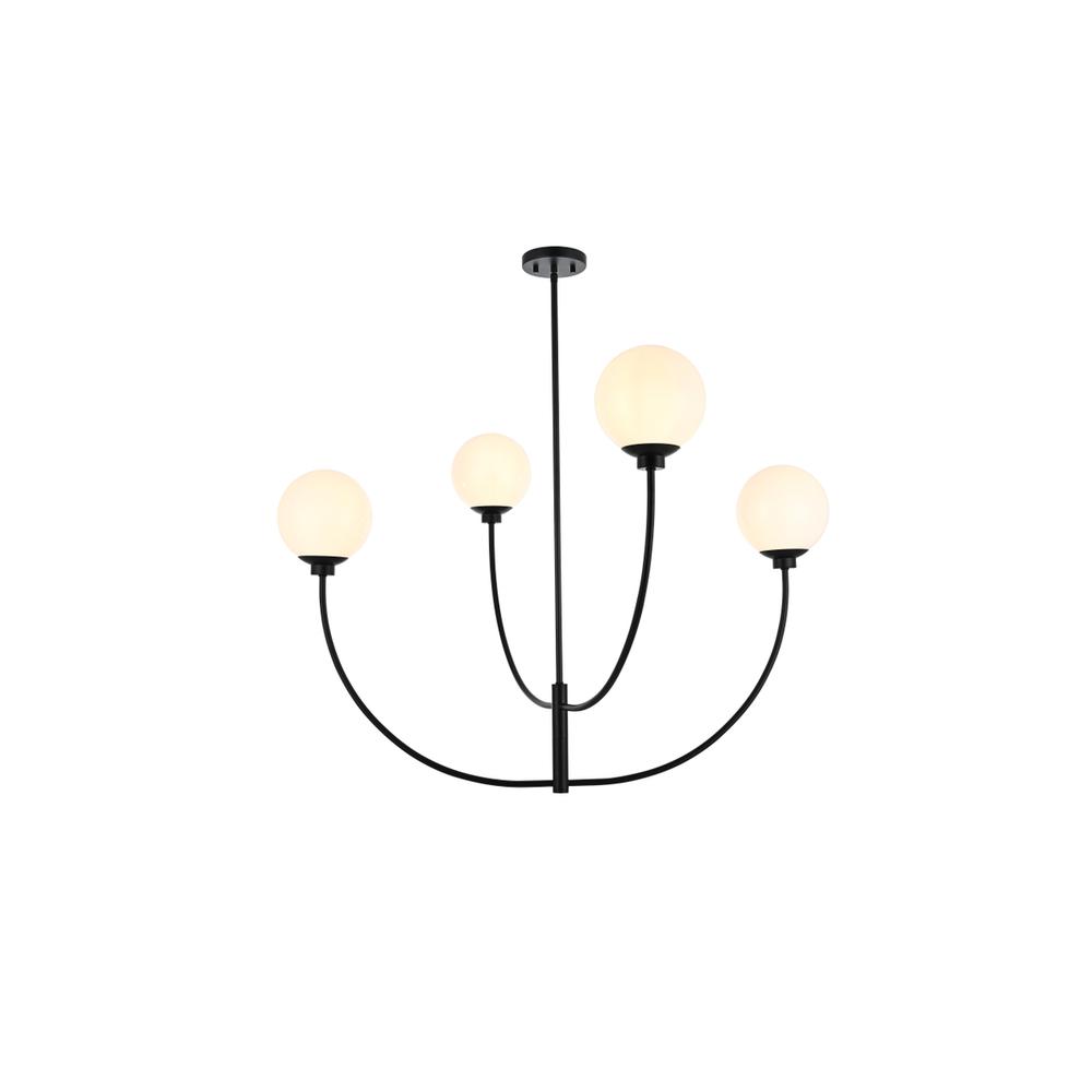 Nyomi 42 inch chandelier in Black