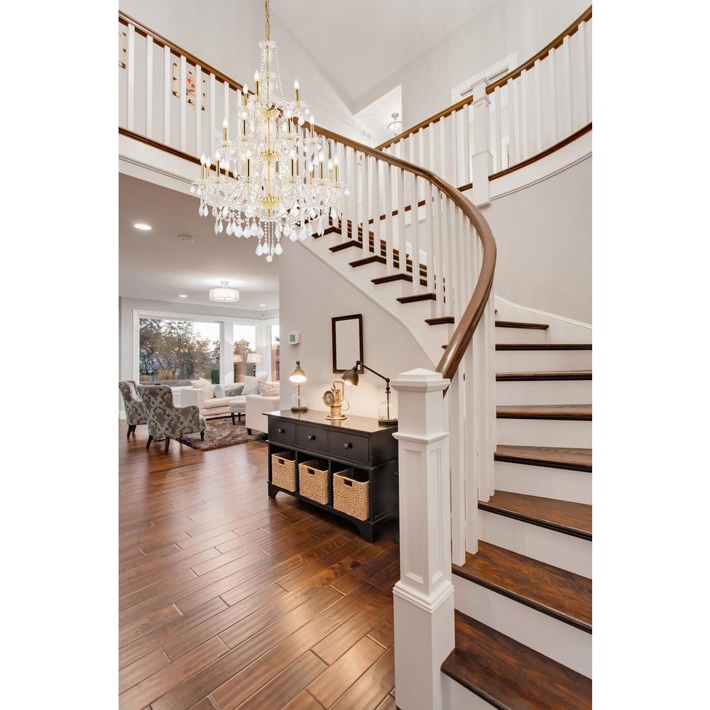 Giselle 21 light Gold Chandelier Clear Royal Cut Crystal