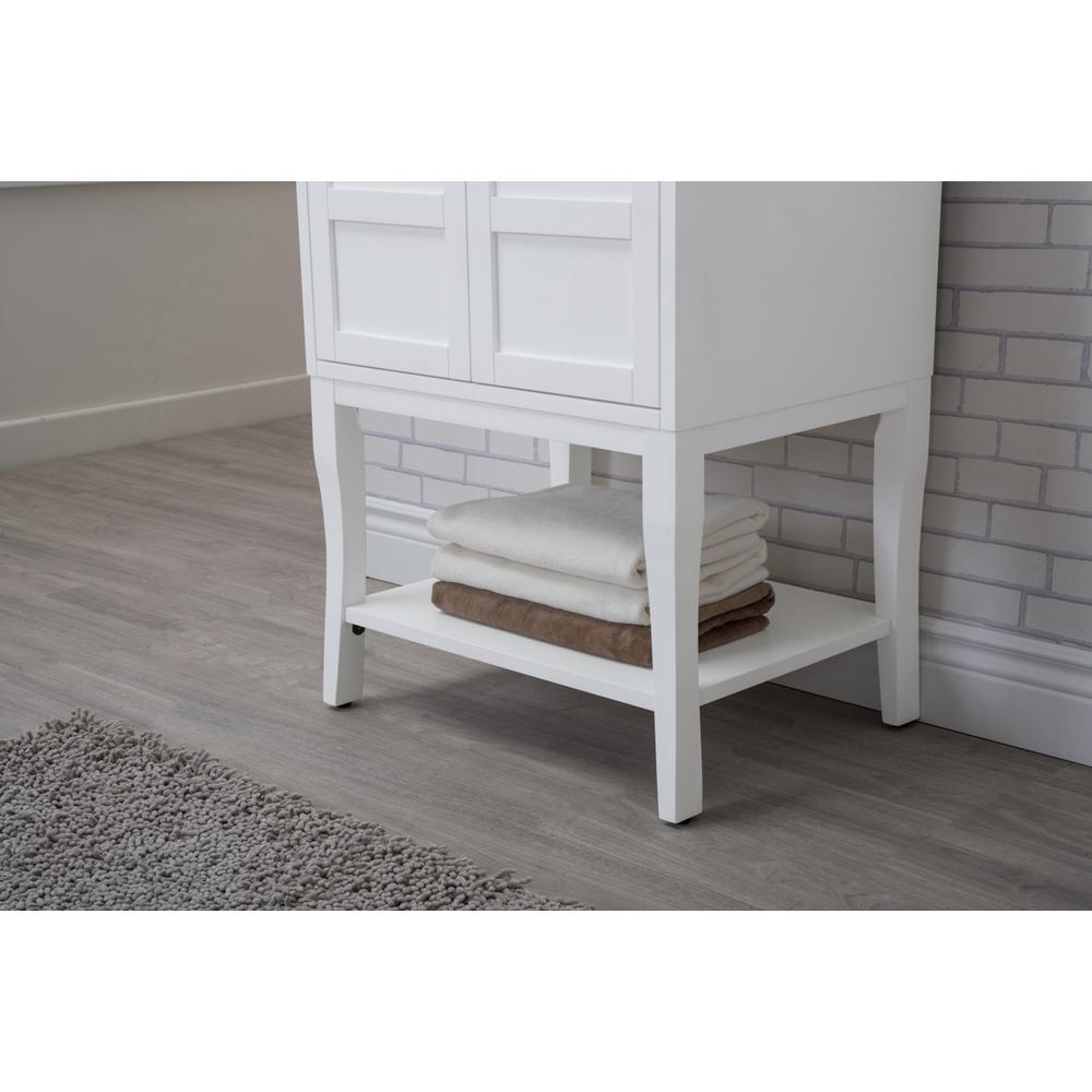 2 Doors Cabinet 24 In. X 18 In. X 34 In. In White