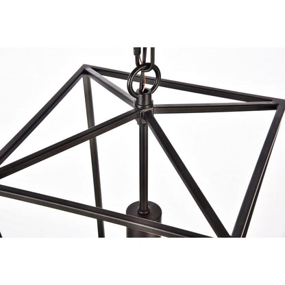 Maddox Collection Pendant D9.75 H14.5 Lt:1 Black Finish