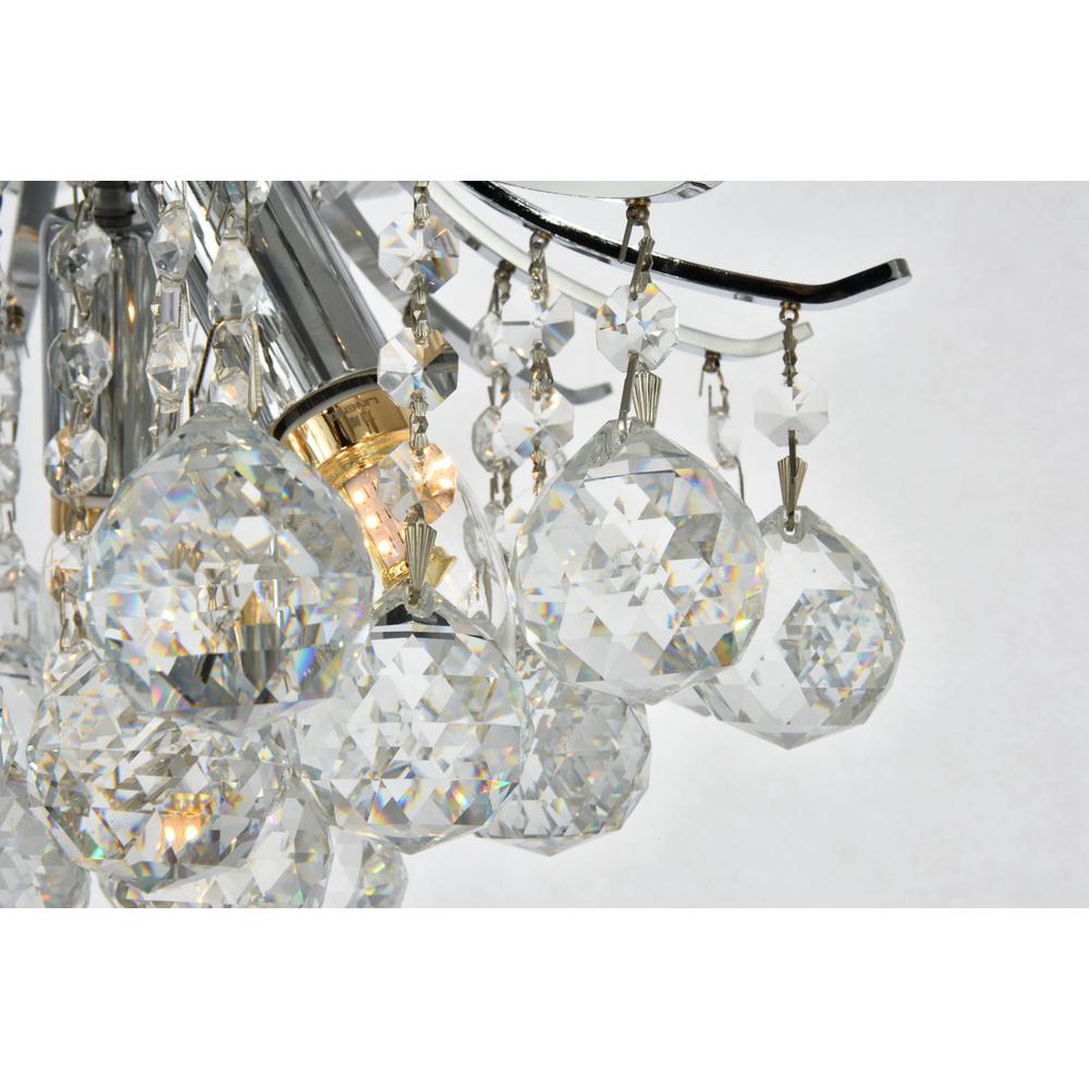 Toureg 3 light Chrome Pendant Clear Royal Cut Crystal