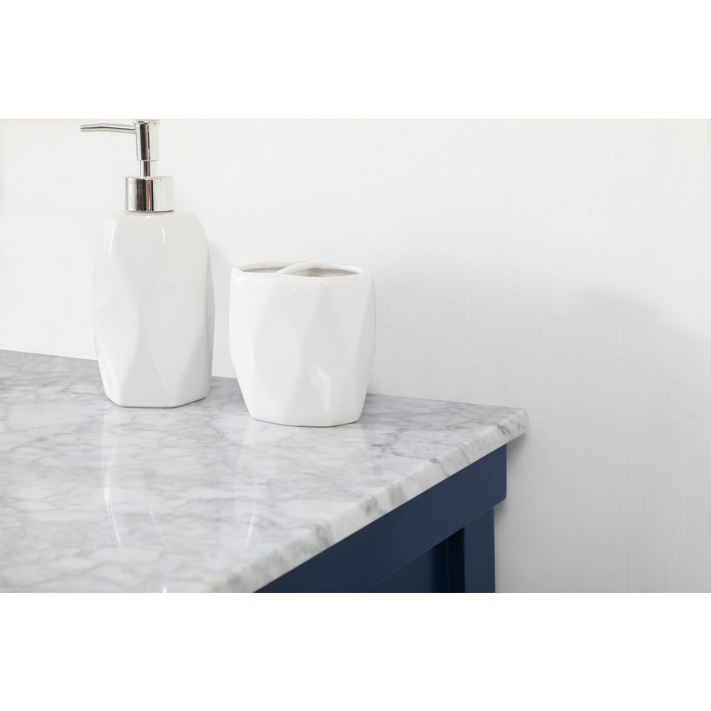 42 inch Single bathroom vanity in blue