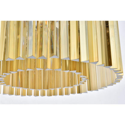 Sydney 8 light polished nickel Chandelier Golden Teak (Smoky) Royal Cut Crystal