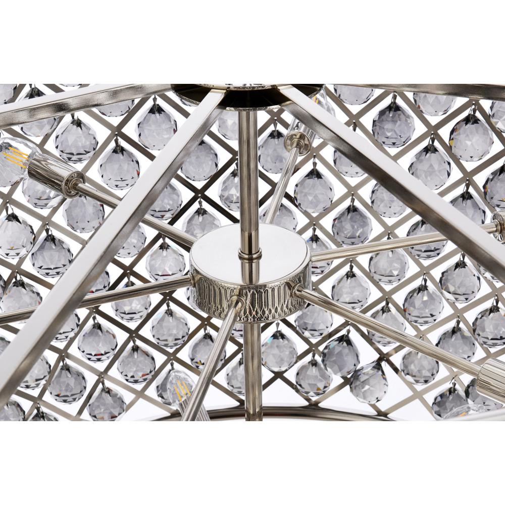 Madison 12 light polished nickel Chandelier Silver Shade
