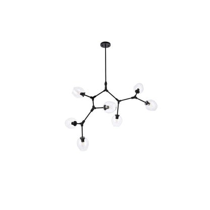 Cavoli 7 lights black chandelier