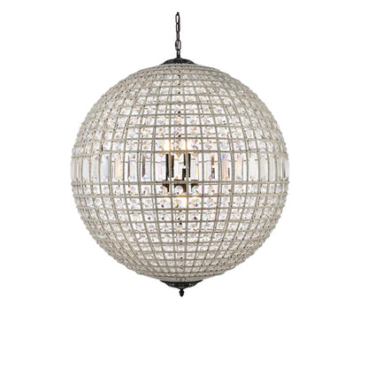 Olivia 8 light Dark Bronze Chandelier Clear Royal Cut Crystal