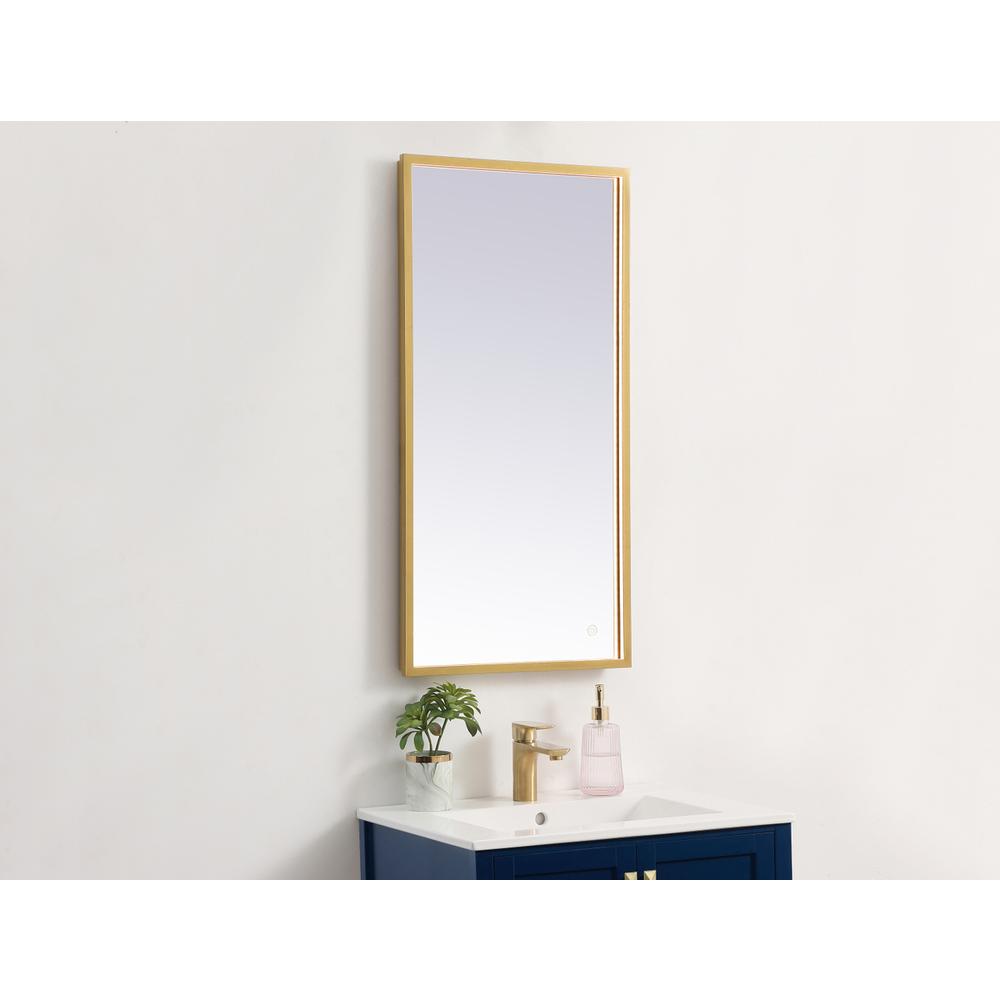 Pier 18x36 inch LED mirror with adjustable color temperature