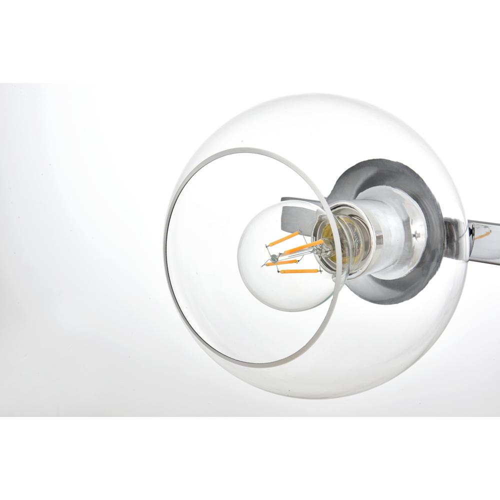 Rogelio 2 light Chrome and Clear Bath Sconce
