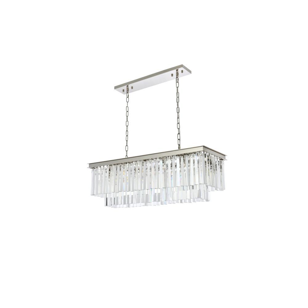 Sydney 12 light polished nickel Chandelier Clear Royal Cut Crystal