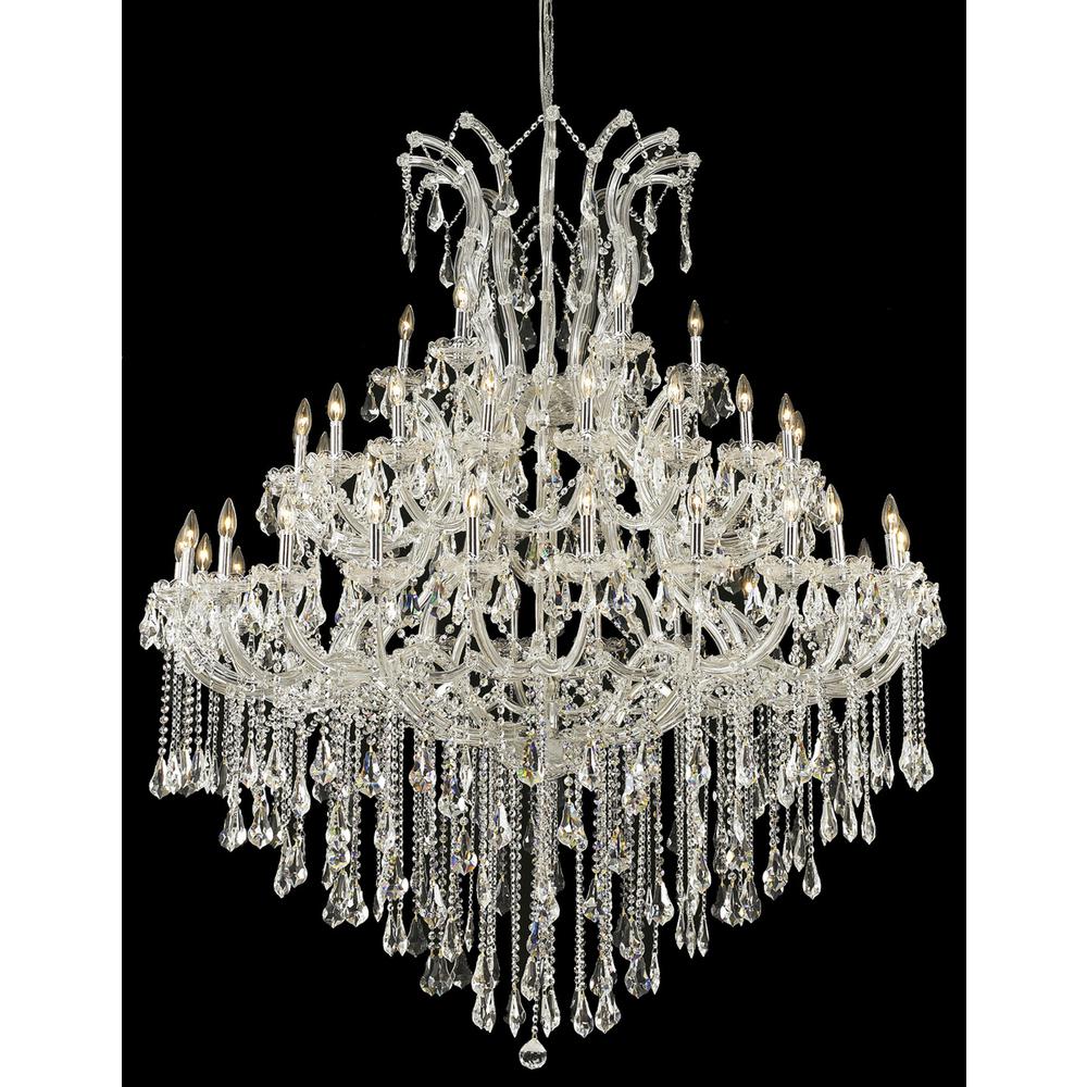 Maria Theresa 49 light Chrome Chandelier Clear Royal Cut Crystal