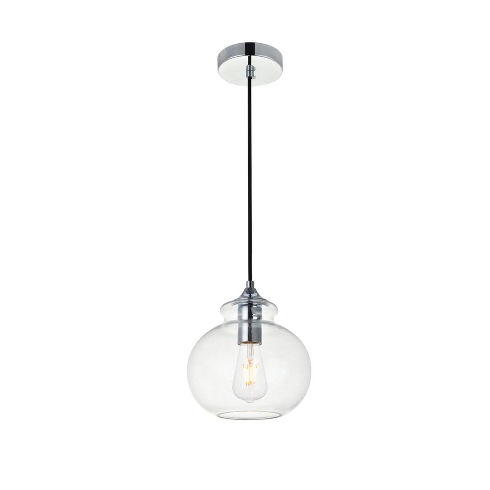Destry 1 Light Chrome Pendant With Clear Glass
