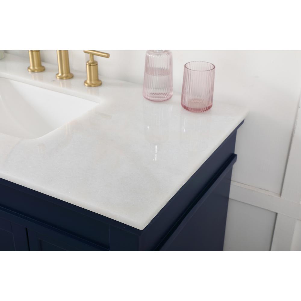 42 inch Single bathroom vanity in blue