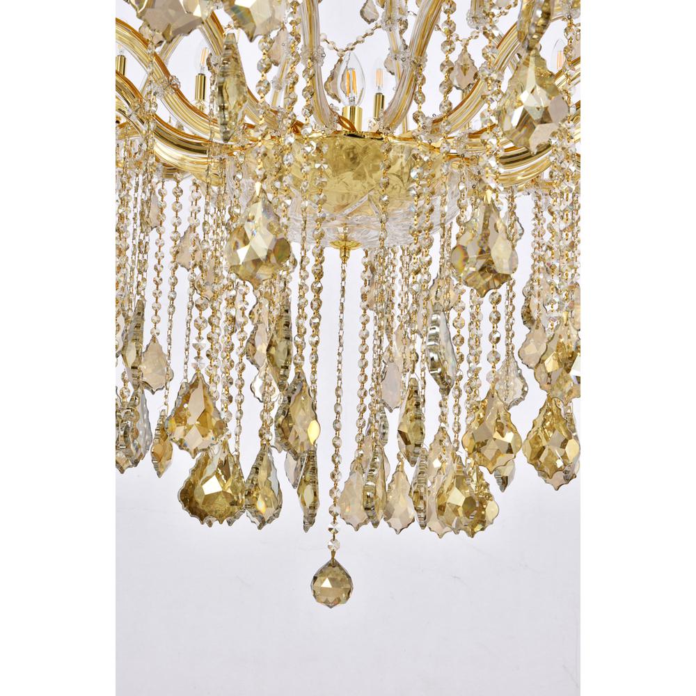 Maria Theresa 49 light Gold Chandelier Golden Teak (Smoky) Royal Cut Crystal