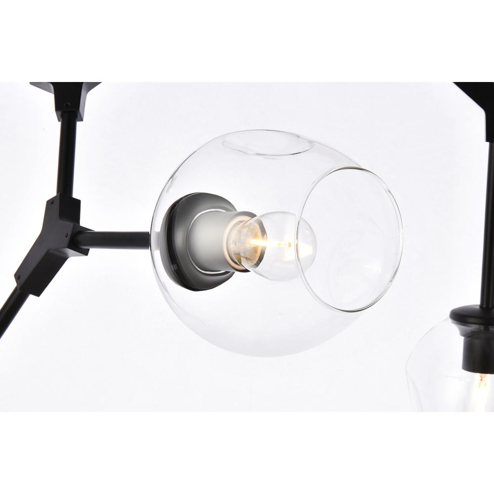 Cavoli 7 lights black chandelier