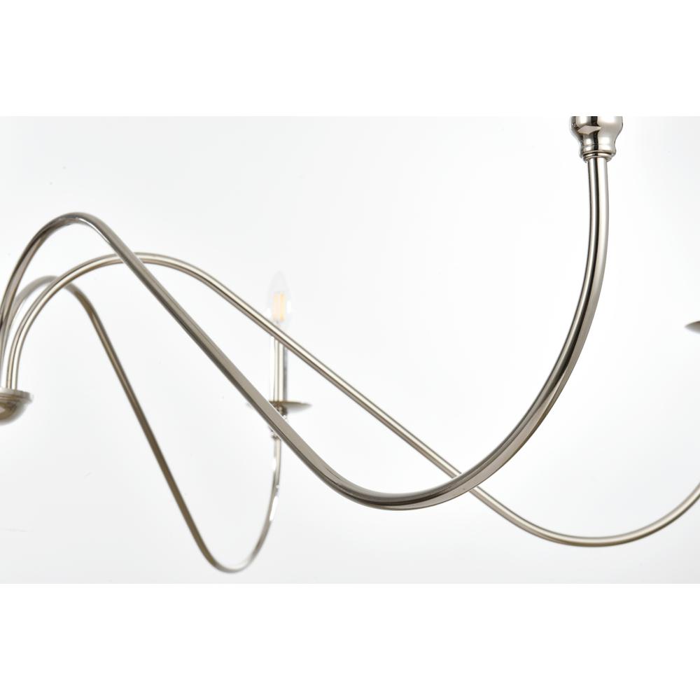 Rohan 54 inch chandelier in Polished Nickel