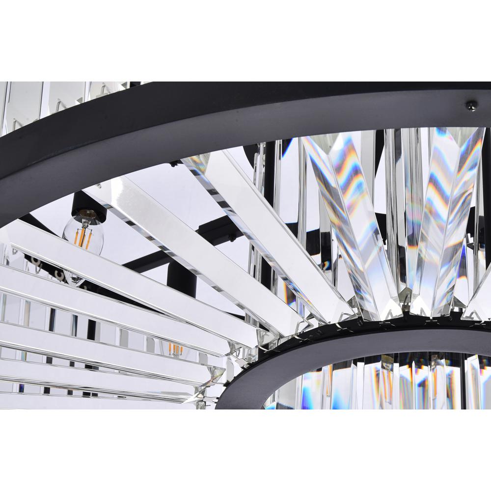 Chelsea 10 light Matte Black Chandelier Clear Royal Cut Crystal