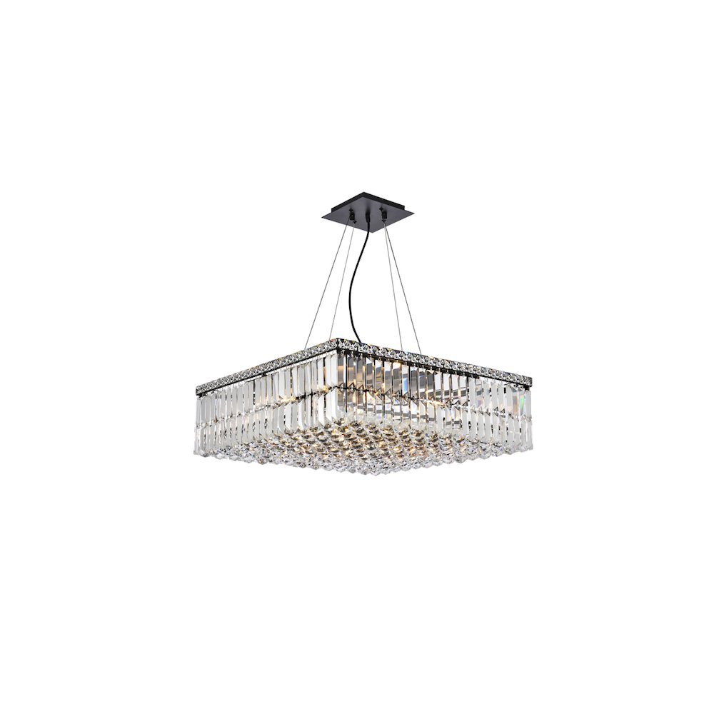 Maxime 24 Inch Black Chandelier