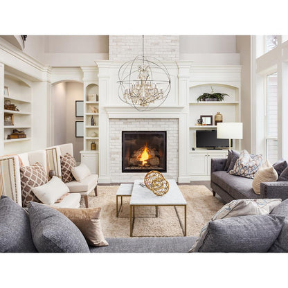 Geneva 25 light polished nickel Chandelier Golden Teak (Smoky) Royal Cut crystal