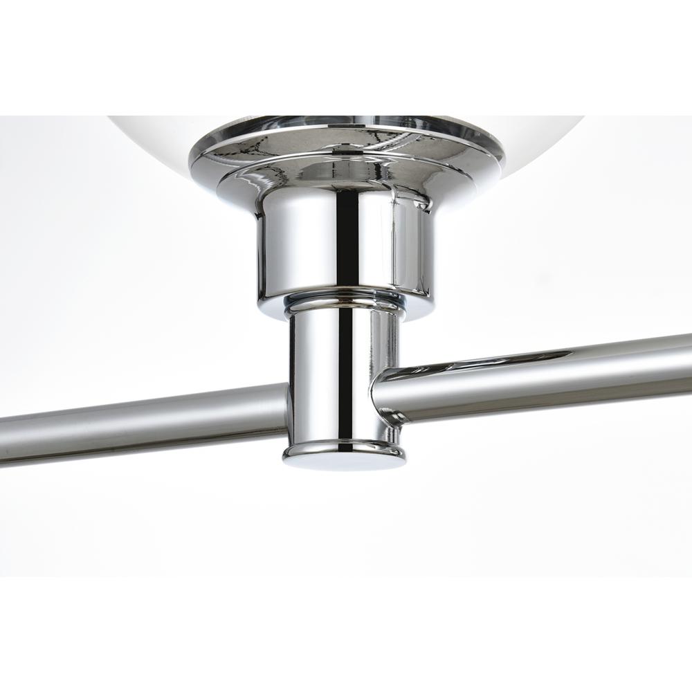 Jaelynn 4 light Chrome and Clear Bath Sconce