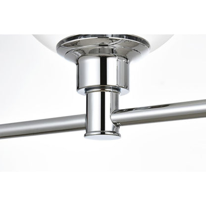 Jaelynn 4 light Chrome and Clear Bath Sconce