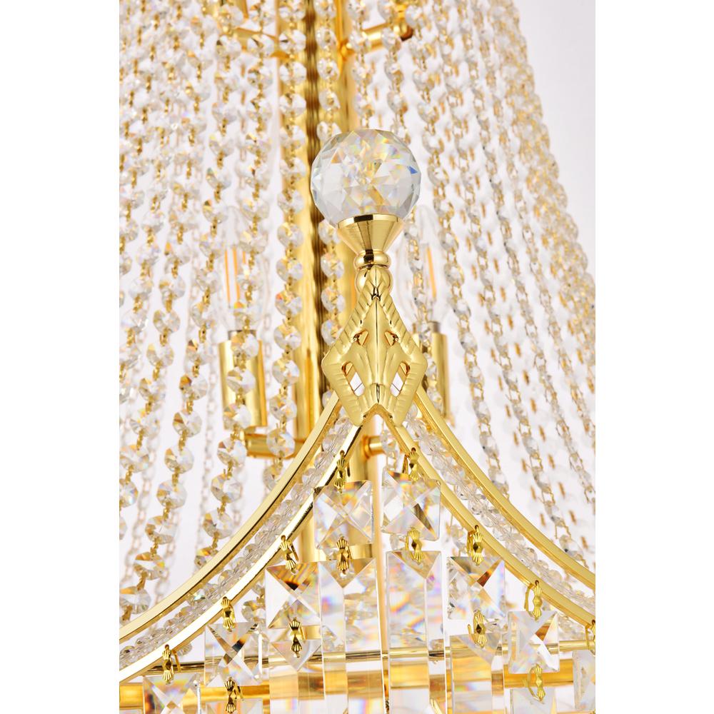 Corona 24 light Gold Chandelier Clear Royal Cut Crystal