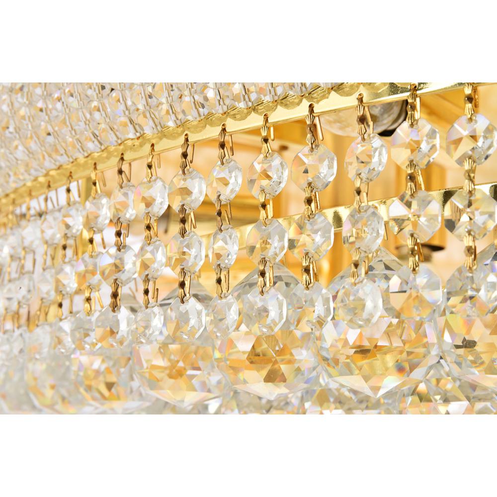 Primo 30 light Gold Flush Mount Clear Royal Cut Crystal