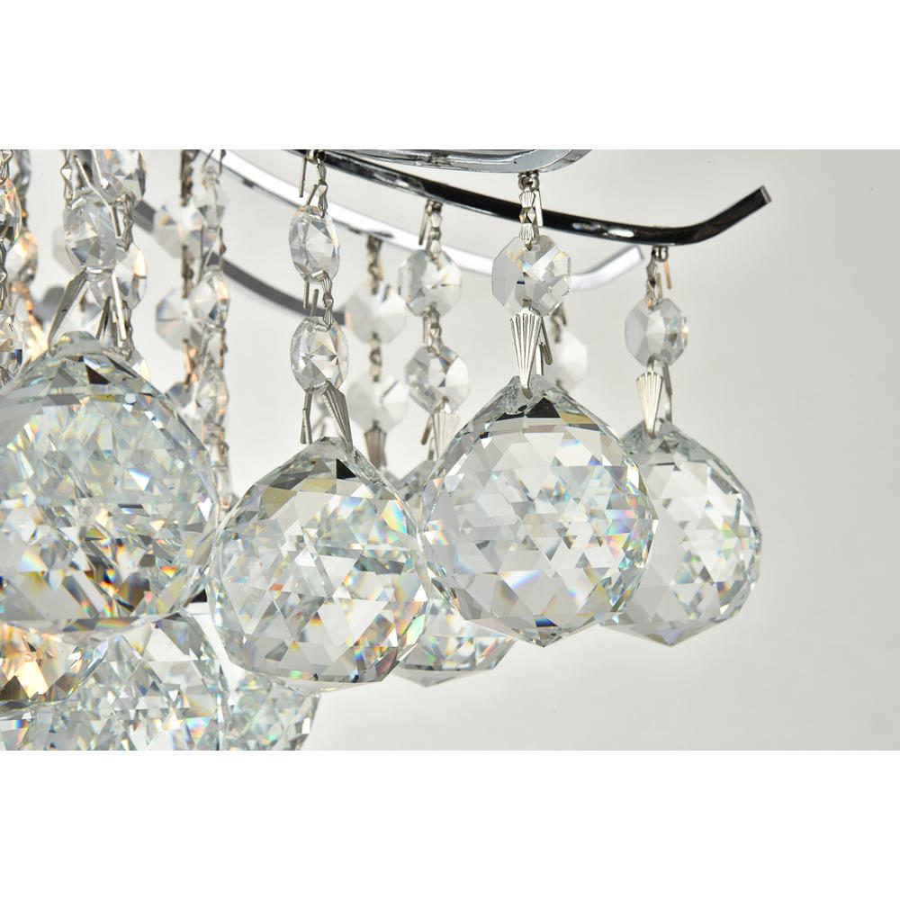 Toureg 3 light Chrome Flush Mount Clear Royal Cut Crystal