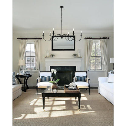 Rohan 54 inch chandelier in Matte Black