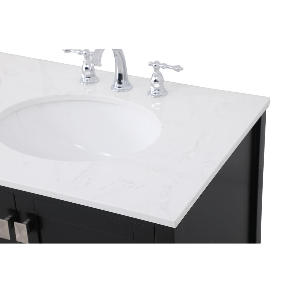 72 inch Double Bathroom Vanity in Black