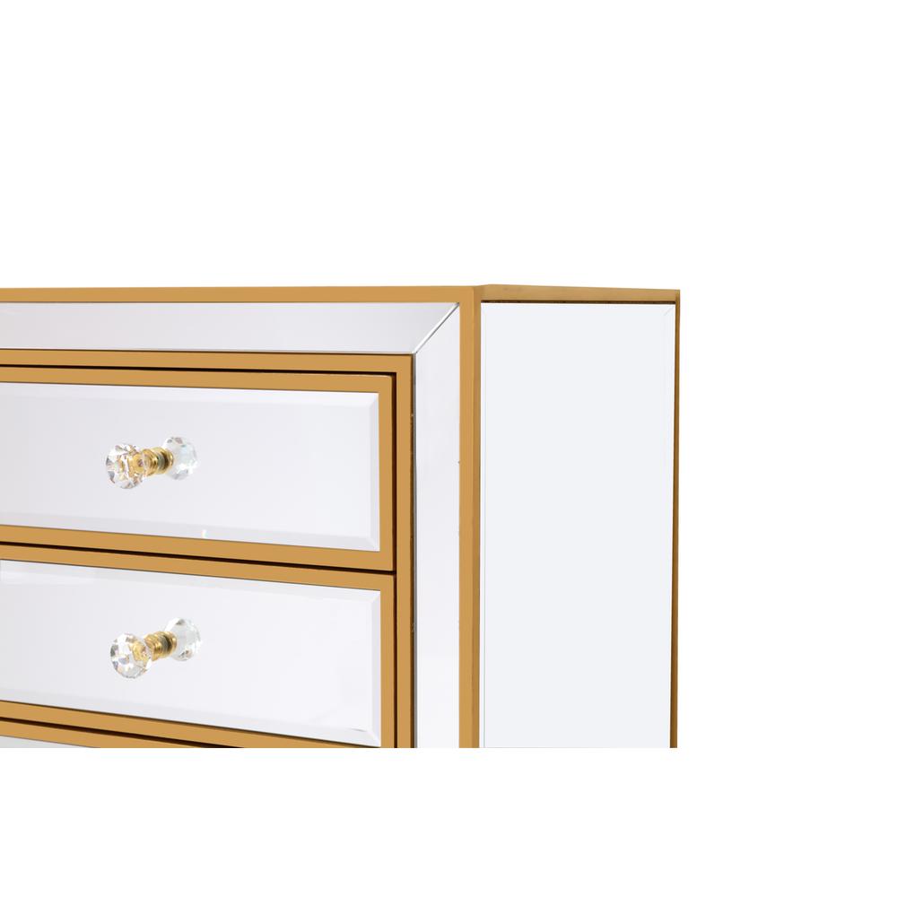 Lingerie Chest 7 drawers 18in. W x 15in. D x 42in. H in gold