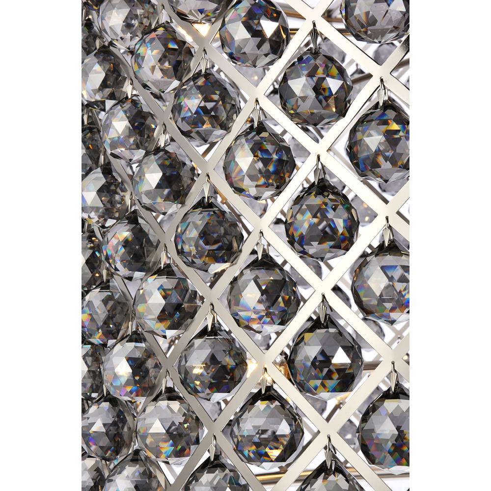 Madison 12 light polished nickel Chandelier Silver Shade