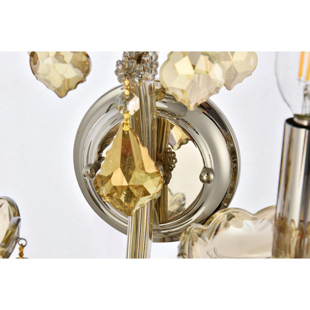 Maria Theresa 5 light Golden Teak Wall Sconce Golden Teak