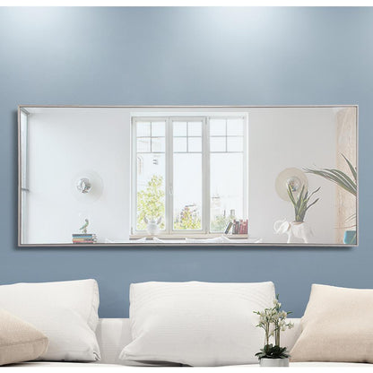 Metal frame Rectangle Mirror 30 inch Silver