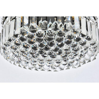 Maxime 14 inch black flush mount