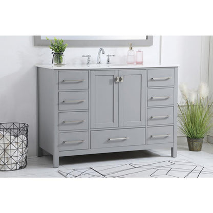 48 inch Single Bathroom Vanity in Gray