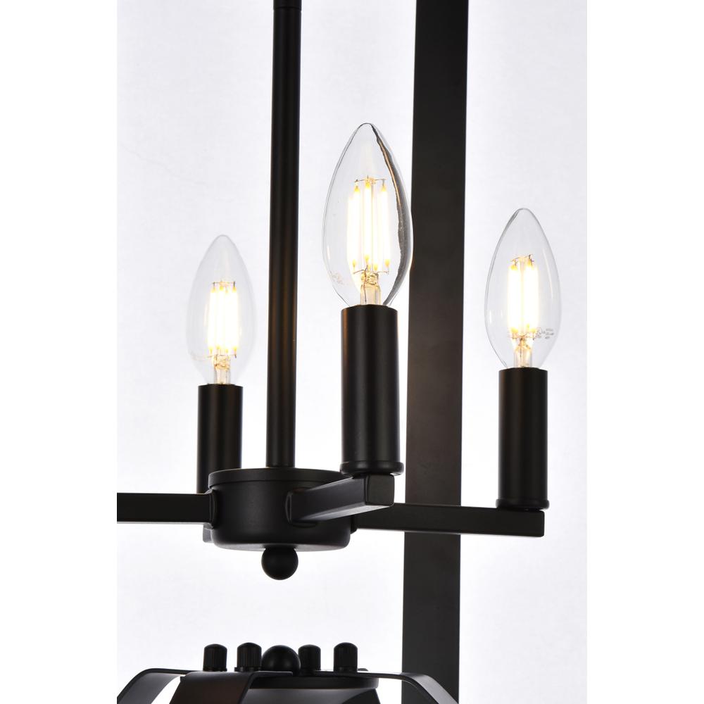 Hoffman 4 lights pendant in black