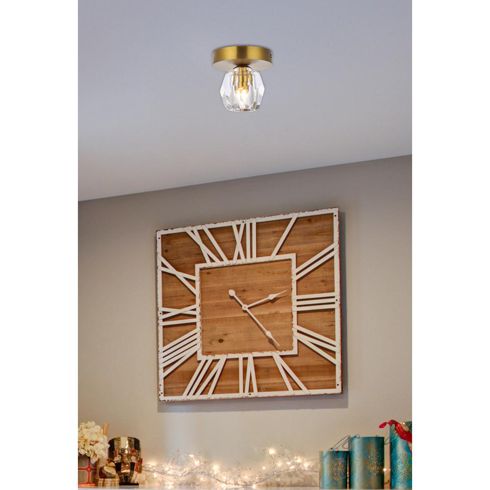Eren 1 light gold flush mount