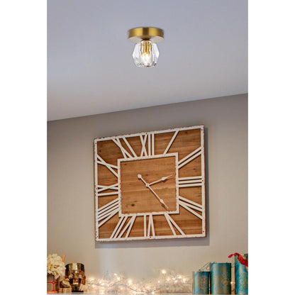 Eren 1 light gold flush mount