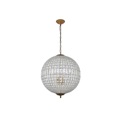 Olivia 5 light French Gold Chandelier Clear Royal Cut Crystal