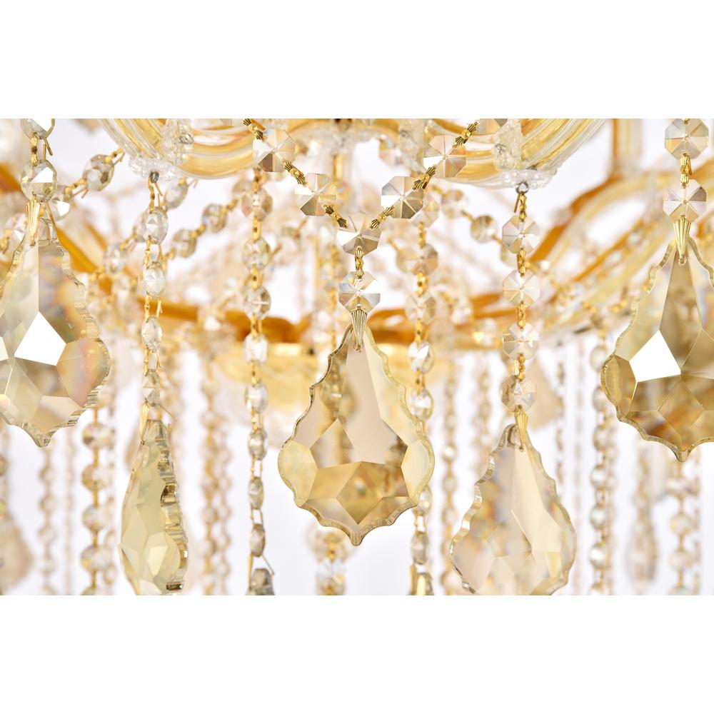 Maria Theresa 49 light Gold Chandelier Golden Teak (Smoky) Royal Cut Crystal
