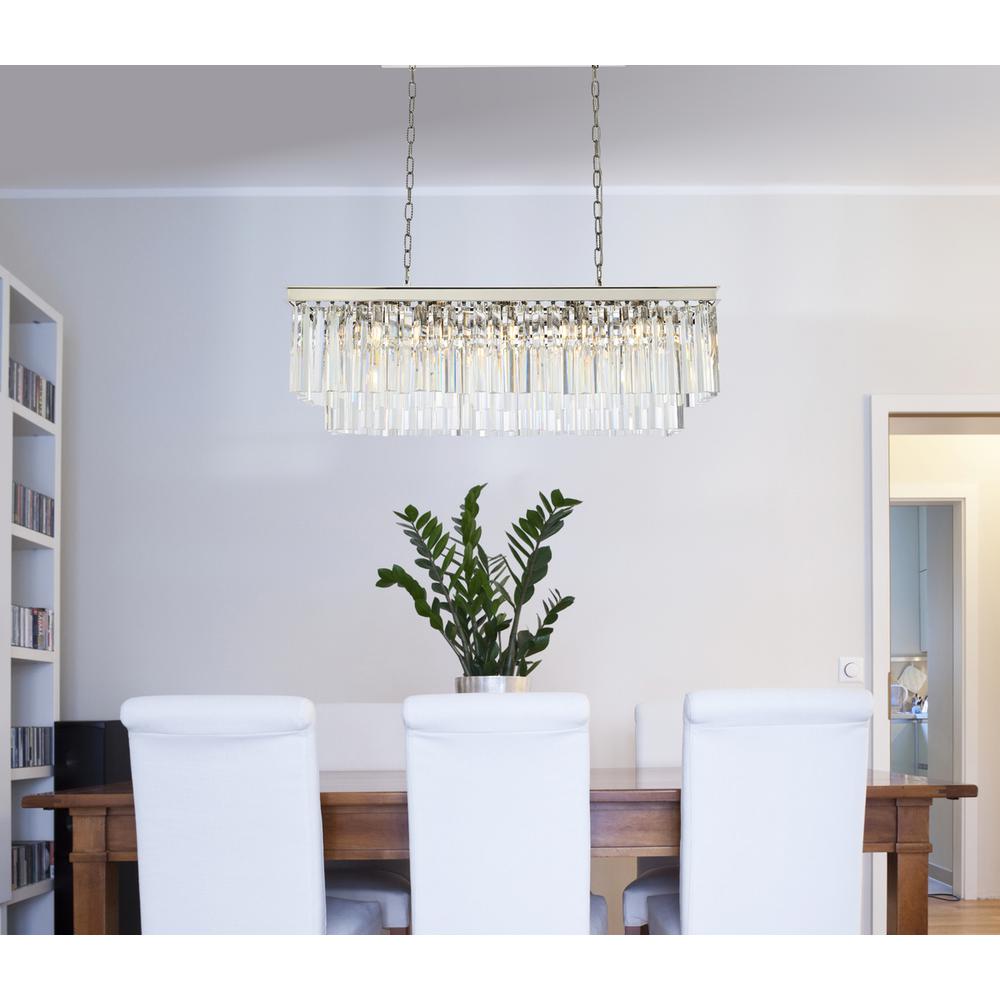 Sydney 12 light polished nickel Chandelier Clear Royal Cut Crystal