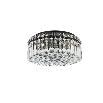 Maxime 14 inch black flush mount