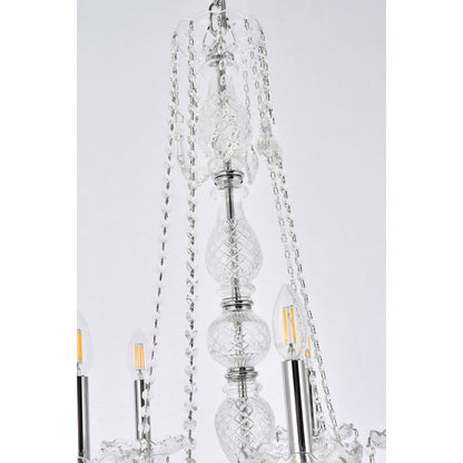 Verona 15 light Chrome Chandelier Clear Royal Cut Crystal