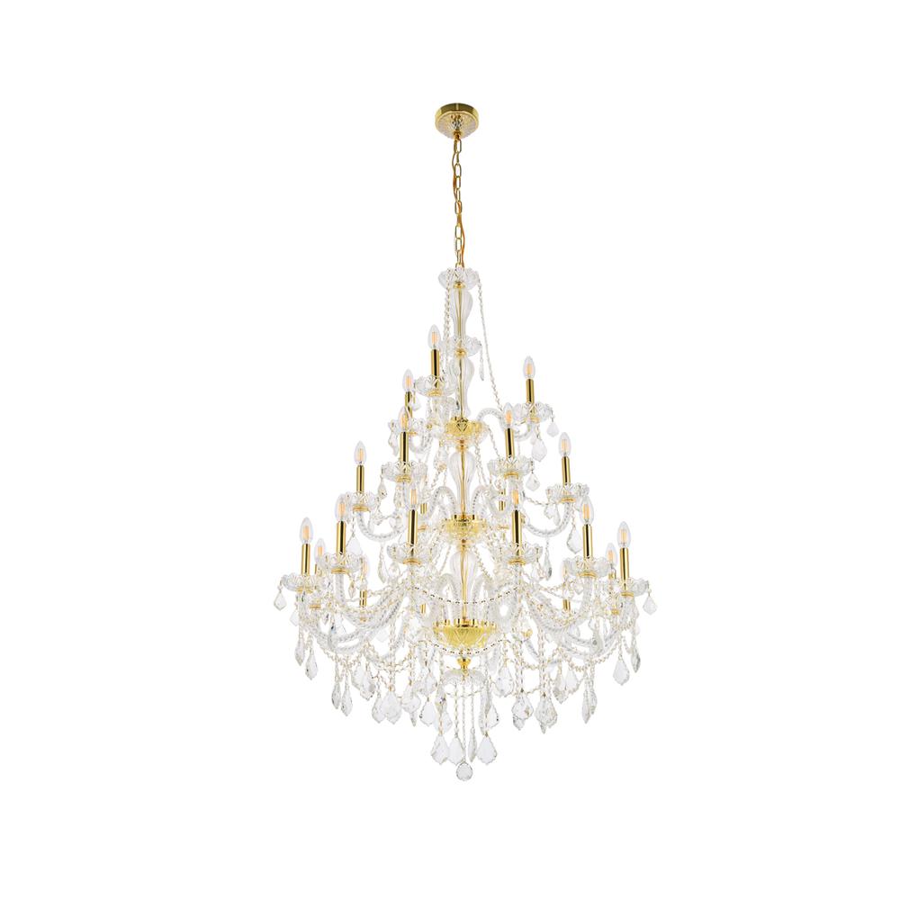 Giselle 21 light Gold Chandelier Clear Royal Cut Crystal