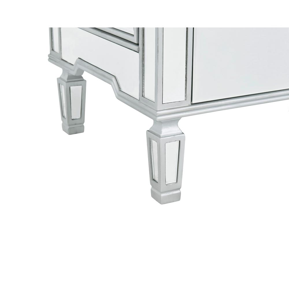 Lingerie Chest 7 drawers 20in. W x 15in. D x 48in. H in antique silver paint