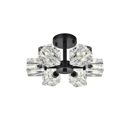 Lyra 14 inch Flush Mount in Black