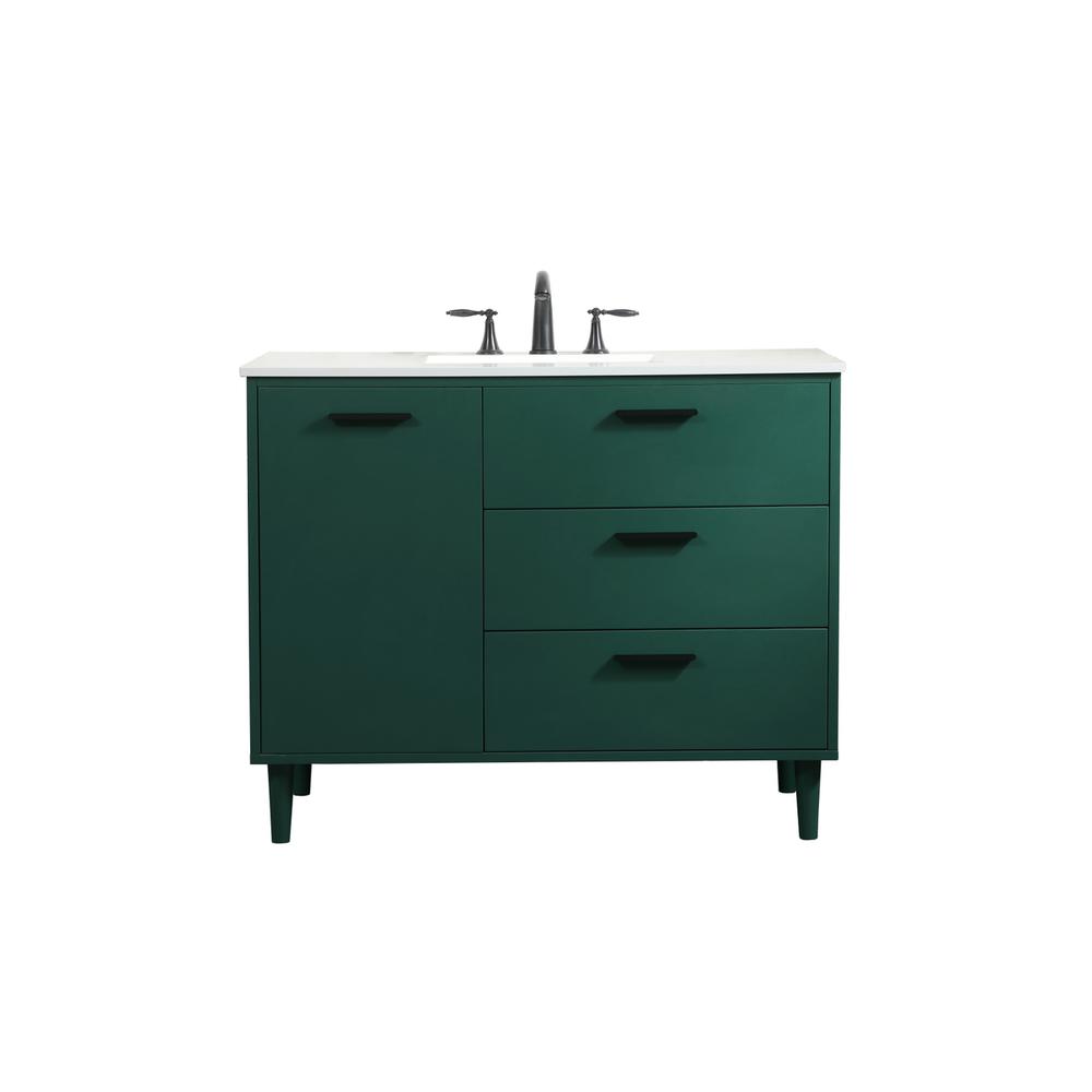42 inch bathroom vanity in Green